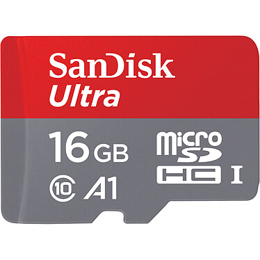 SanDisk Ultra Android microSDHC pour tablette 16 Go + Adaptateur SD