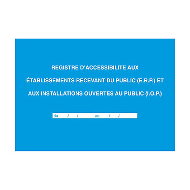 Elve Registre d'Accessibilité aux ERP et IOP