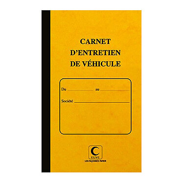 Elve Vehicle maintenance booklet 210 x 130 mm