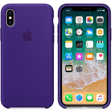 Custodia in silicone ultravioletto Apple iPhone X