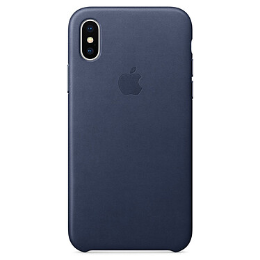 Avis Apple Coque en cuir Bleu nuit Apple iPhone X