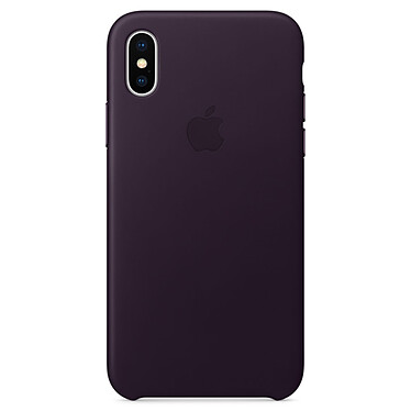 Review Apple Leather Case Apple iPhone X Aubergine