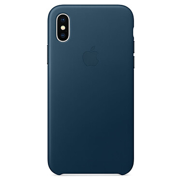 Avis Apple Coque en cuir Bleu cosmos Apple iPhone X