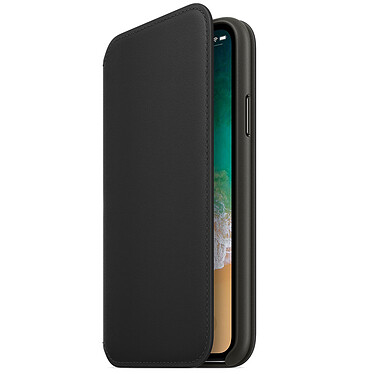 Apple Folio Leather Case Black Apple iPhone X