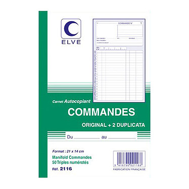 Elve Order Book, 50 tri-fold sheets