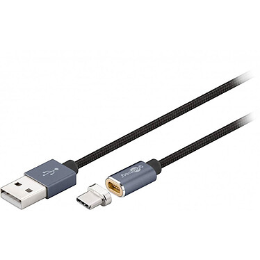 Goobay Câble Magnetic USB-A 2.0 / USB-C Noir