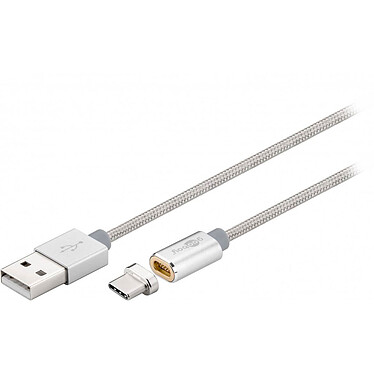 Goobay Cble Magnetico USB-A 2.0 / USB-C Grigio