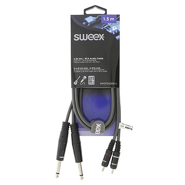 Opiniones sobre Sweex cable estéreo 2x 6.35 mm / 2x RCA machos/machos Gris - 1.5 m