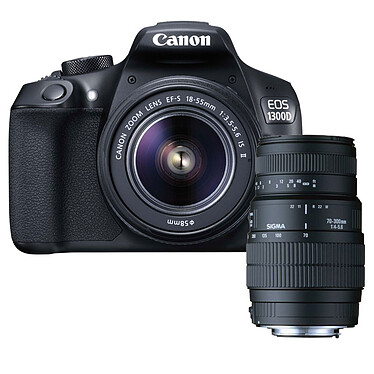 Canon EOS 1300D + EF-S 18-55 mm IS II + SIGMA 70-300mm f/4-5.6 DG Macro