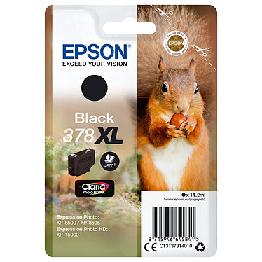 Epson Squirrel Negro 378XL