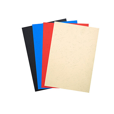 Exacompta Cover sheets leather grain assorted A4 x 100