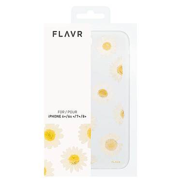 Flavr iPlate Real Flower Daisy iPhone 6 Plus/6s Plus/7 Plus/8 Plus pas cher