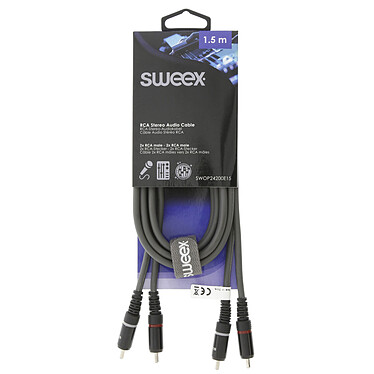 Opiniones sobre Sweex cable estéreo 2x RCA machos/machos Gris - 1.5 m 