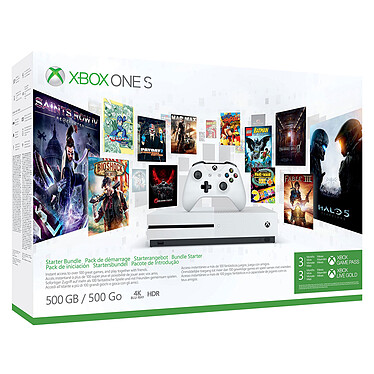 Microsoft Xbox One S Starter Bundle (500 Go)