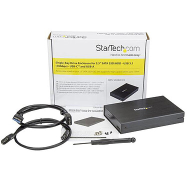 cheap StarTech.com USB 3.1 (10 Gb/s) enclosure for 2.5" SATA HDD / SSD