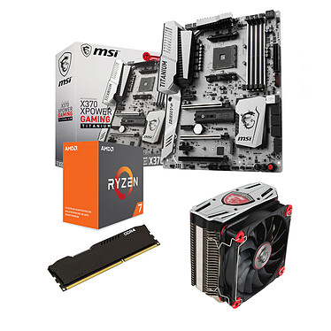 Kit Upgrade PC AMD Ryzen 7 1800X MSI X370 XPOWER GAMING TITANIUM 8 Go