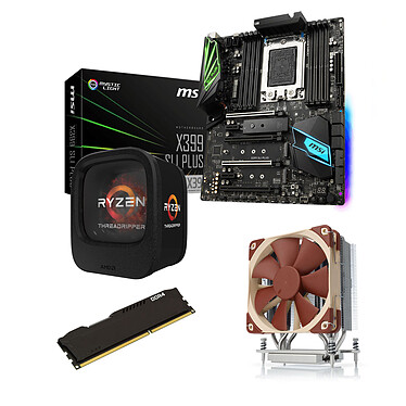 Kit Upgrade PC AMD Ryzen Threadripper 1900X MSI X399 SLI PLUS 32 Go