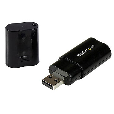 StarTech.com Carte son /  Adaptateur USB vers audio stéréo Carte son USB externe avec connecteurs mini-jack 3,5 mm pour casque et micro
