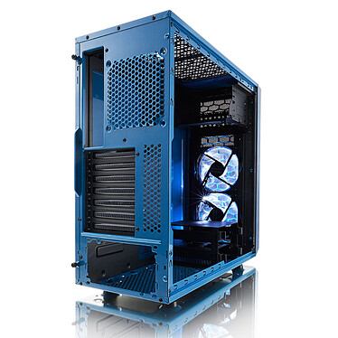 Boîtier PC FRACTAL DESIGN Focus Series G - Tour - ATX - panneau latéral  fenêtré - pas d'alimentation (ATX) - bleu pétrole - USB/Audio