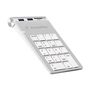 XtremeMac Aluminium Keypad 2 ports USB + Card Reader