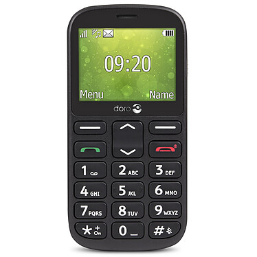 Doro 1360 Noir Téléphone 2G Dual SIM Grosses touches - Ecran 2.4" 320 x 240 - Bluetooth 3.0 - 800 mAh
