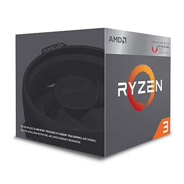 AMD Ryzen 3 2200G Wraith Stealth Edition (3.5 GHz) avec mise à jour BIOS