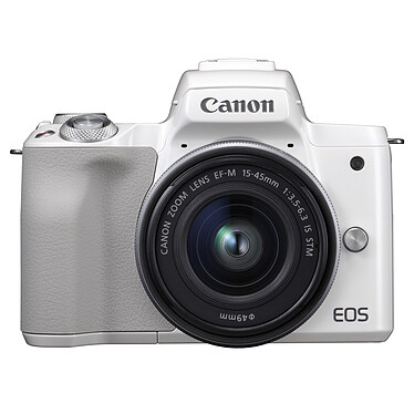 Canon EOS M50 Blanc + EF-M 15-45 mm IS STM Argent