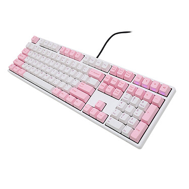 Avis Ducky Channel One (coloris rose - Cherry MX Red)