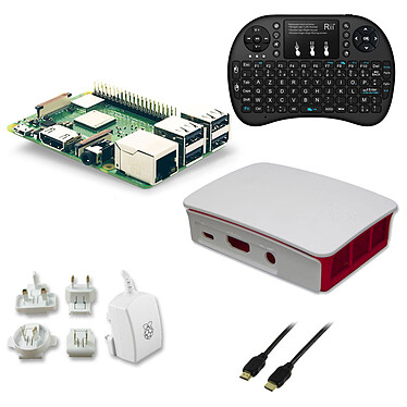 Raspberry Pi 3+ Multimedia Kit (blanc)