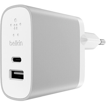 Belkin Cargador de red USB-A y USB-C (F7U011VFSLV)