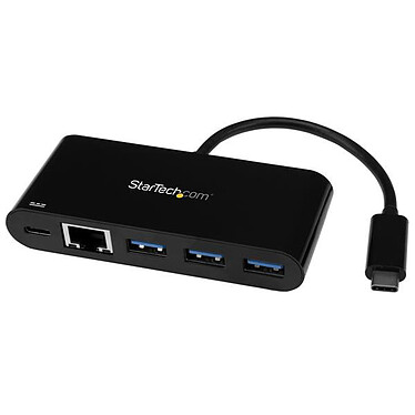 StarTech.com USB-C to Gigabit Ethernet Hub USB 3.0 Adapter
