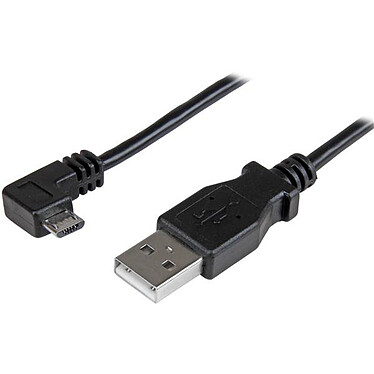 StarTech.com Câble de charge et synchronisation USB 2.0 Type-A vers micro USB 2.0 B à angle droit - M/M - 1 m