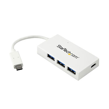 StarTech.com Hub USB-C 4 porte USB 3.0 (1 x USB Tipo-C 3 x USB-A) - Bianco