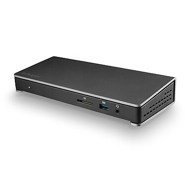 StarTech.com Station d'accueil Thunderbolt 3 double affichage 4K 60 Hz pour PC portable avec lecteur de carte SD
