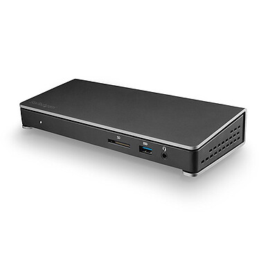 Station D'accueil Thunderbolt 3 Double Affichage 4K StarTech - 85W Power Delivery, Ports HDMI, DP, VGA, USB, Ethernet - Compatible Mac Et Windows