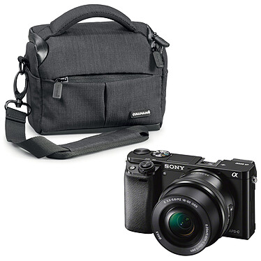 Sony Alpha 6000 Lens 16-50 mm Black Cullmann Malaga Vario 200 Black