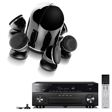 Yamaha MusicCast RX-A870 Noir + Focal Dôme Pack 5.1 Diamond Black