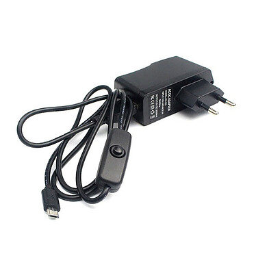 Micro alimentazione USB con interruttore (5V 2.5A)