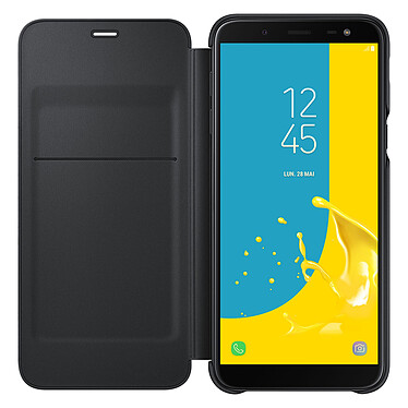 Samsung Flip Wallet negro Galaxy J6 2018