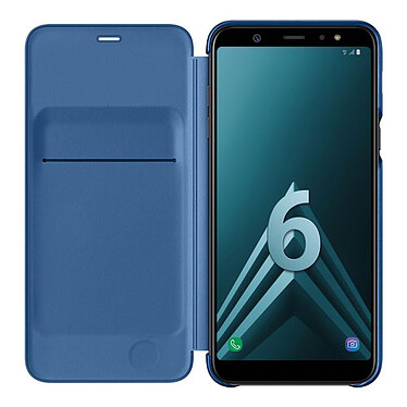 Samsung Flip Wallet Bleu Galaxy A6+ 2018