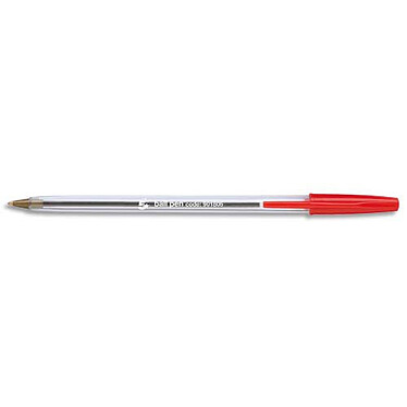 50 x RED BALLPOINT PENS Medium Tip Pen CHEAP Ball Point Biro Capped VALUE 