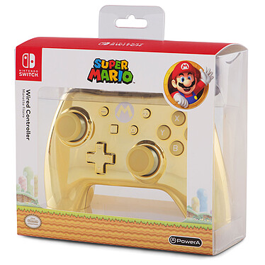 PowerA Nintendo Switch Chrome Wired Controller - Mario pas cher