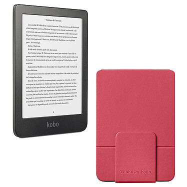Kobo Clara HD avec SleepCover Rouge Liseuse eBook Wi-Fi - Écran tactile 6" HD - 8 Go + Étui pour liseuse Kobo Clara HD