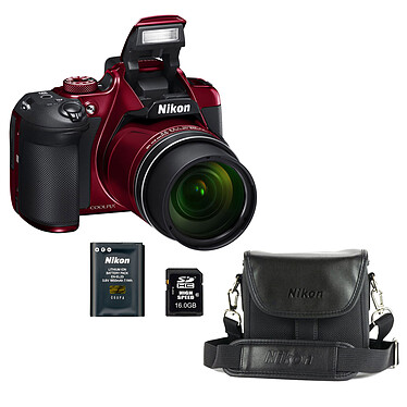 Nikon Coolpix B700 Rouge + CS-P08 Noir + ALM0016C10 + EN-EL23