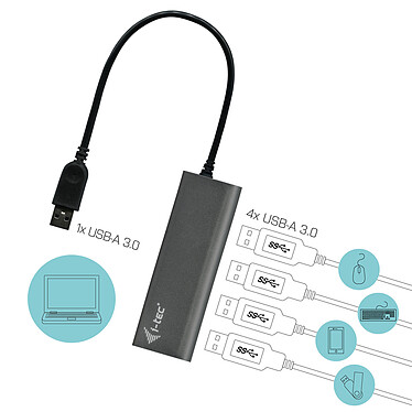 Acquista i-tec USB 3.0 Metal Charging Hub 4 Porte