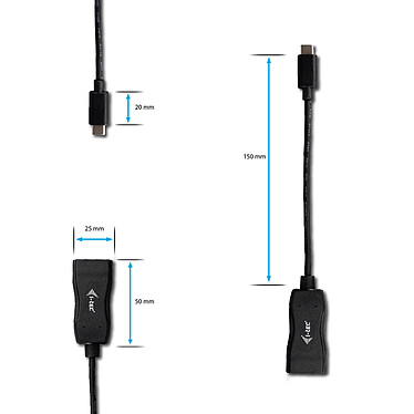 Avis i-tec Adaptateur USB-C / DisplayPort (M/F) Noir