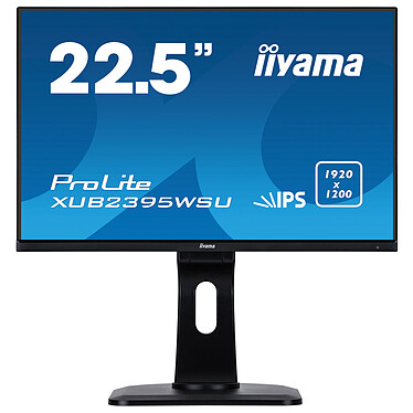 iiyama 22.5" LED - ProLite XUB2395WSU-B1 1920 x 1200 pixels - 4 ms - Format large 16/10 - Dalle IPS - Pivot - HDMI - DisplayPort - Noir
