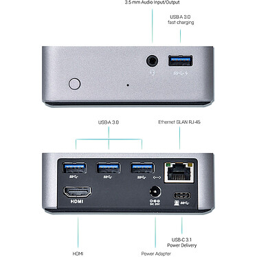 Avis i-tec USB-C Metal 4K Docking Station + Power Delivery