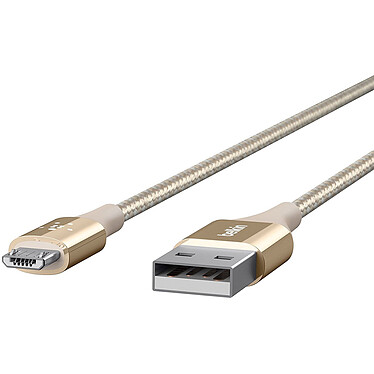 Avis Belkin Câble Mixit Duratek micro-USB vers USB-A Or