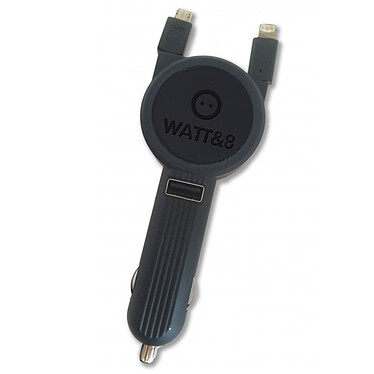 Watt&Co Chargeur USB 12V iOS/Android